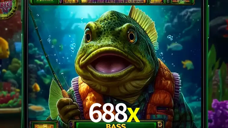 Personagem de peixe pescador do popular jogo de slot com tema de pescaria, uma das emocionantes opções de caça-níqueis para jogar e ganhar no cassino 688x.